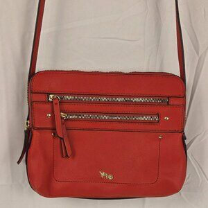 Mathew & Julian Red Crossbody Bag with Multiple Compartments